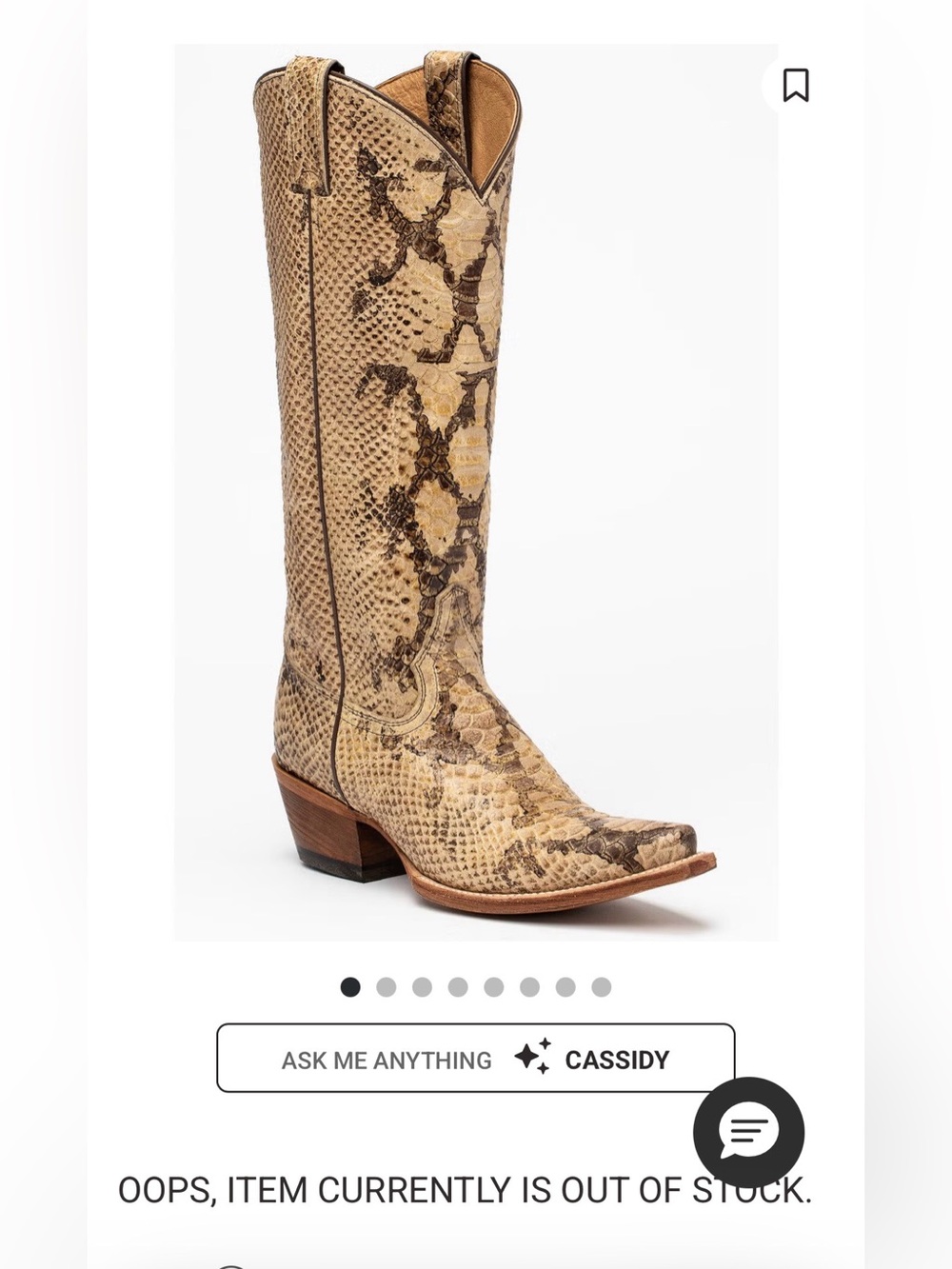 Snake-Print Western Boots - Picture 6 of 11